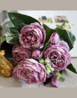 2018 Piękna Róża Piwonia Sztuczny Jedwab Kwiaty małe bukiet flores home party wiosna dekoracje ślubne mariage fałszywy Kwiat