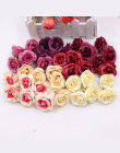 10 sztuk 4 cm Silk Rose Sztuczny Kwiat Wieniec Arkusze Ślubne Wyposażenie Domu DIY Rzemieślnicze Symulacja Tanie Fałszywe Kwiaty