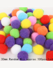 100-500 Sztuk Mix Rozmiar 10mm 15mm 20mm 25mm 30mm Losowe Mieszane kolor Pomponem Miękkie Piłki Pom Pom Dla DIY Zabawki Dla Dzie