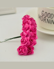 144 sztuk 1 cm tanie Sztuczne Papierowe kwiaty na Ślub samochód fałszywe Róże Wykorzystywane Do dekoracji Cukierków box DIY wien