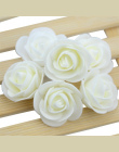 100 sztuk/partia Mini Pianka PE Róży Kwiat Głowy Sztuczne Rose Kwiaty Handmade DIY Ślub Dekoracja Domu Uroczysty & Party Supplie