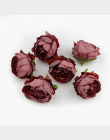 HUADODO 10 sztuk 5 cm Piwonia kwiat głowy jedwabiu Sztuczne Kwiaty Do Dekoracji Ślubnych DIY Dekoracyjne Wieniec Sztuczne Kwiaty