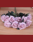 Sztuczny jedwab 1 Bukiet Róży Francuskiej Kwiatowy Bukiet Fałszywe Kwiat Zorganizować Tabeli Daisy Kwiaty Ślubne Decor Strona ak