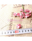 12 Sztuk/partia 1.5 cm sztuczne mały papieru rose handmade party supplies ślub samochód dekoracji Sztuczny kwiat
