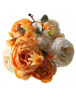 Luyue 13 Oddział/Bukiet Sztucznych Kwiatów Piwonii Żywe flores artificiales Fałszywe Silk Rose Bridal Wedding decor wieniec gruc