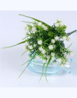 Żywe P. tenuiflora Zielona Trawa plastikowe rośliny sztuczny kwiat babysbreath ślub home Christmas decor party biuro kwiat