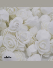 50 sztuk/partia 3.5 cm Mini Pianka PE Róży Kwiat Głowy Sztuczne Kwiaty Dla Domu DIY Stroik Wieniec Dostaw Wedding Party dekoracj