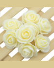 50 sztuk/partia Sztuczne Mini Pianka PE Rose Flower Szef Handmade DIY Ślub Dekoracji Domu DIY Scrapbooking Kwiat Fałszywe Pocału