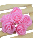 50 sztuk/partia Sztuczne Mini Pianka PE Rose Flower Szef Handmade DIY Ślub Dekoracji Domu DIY Scrapbooking Kwiat Fałszywe Pocału