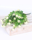 HI-Q Mini Wzrosła Sztuczny Kwiat 30 Głowice Jedwabiu kwiaty Dekoracji Flores Bukiet Dla Wedding Party Decor 6 kolor