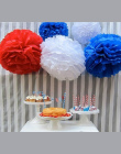 GSCRAFTS 5 sztuk 20 25 30 cm Bibuły Pom Poms Paper Flower Ball Pompom Dla Domu Ogród Ślub Urodziny i ślub Samochód Dekoracji