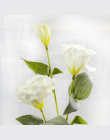 1 PC Europejskiej Sztuczny Kwiat 3 Heads Fałszywy Eustoma Gradiflorus Lisianthus Boże Narodzenie Wedding Party Home Dekoracyjne 