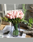 31 sztuk/partia Tulipany Kwiaty Sztuczne PU sztuczny bukiet Prawdziwe dotykowe kwiaty Dla Domu Ślub dekoracyjnej kwiaty i wieńce