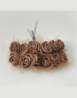 12 sztuk Tanie darmowa wysyłka DIY mini róże sztuczne kwiaty koronki ślubne dekoracje kwiatowe kwiat pianka ręcznie materiał pie