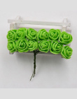 12 sztuk Pianka Śliczne PE Róży Kwiat Sztuczne kwiaty Dla Wedding Party Decoration Home Mariage Rosa Garland wieniec Księga Gośc