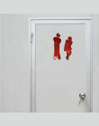 DIY 3D Lustro Naklejki Wc Wejście Znak Wc Łazienka Naklejki Dla Biura Domowego Hotelu Toilete Dekoracji