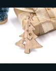 10 sztuk DIY Boże Narodzenie Płatki Śniegu i Deer & Drzewo Drewniane Zawieszki Ozdoby Christmas Party Dekoracje Xmas Ozdoby Choi