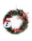 2018 Boże Narodzenie Wieniec Drewna Christmas Decor Dla Domu Santa Snowman Grand Choinka Christmas Gift Xmas Ozdoba Zawieszka Na