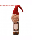 Boże narodzenie Xmas Butelka Wina Pokrowce Torba Santa Claus Snowman Butelka Pokrywa Kolacja Tabeli Dekoracji dla Domu Nowy Rok 