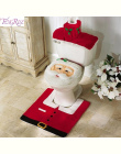 FENGRISE 3 sztuk Fancy Santa Claus Dywan Siedzenia Łazienkowy Contour Dywan Świąteczne Dekoracje Navidad Xmas Party Supplies Now