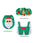 FENGRISE 3 sztuk Fancy Santa Claus Dywan Siedzenia Łazienkowy Contour Dywan Świąteczne Dekoracje Navidad Xmas Party Supplies Now