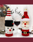 Hoomall 1 pc Domu Dinner Party Tabeli Dekory Wina Pokrywa Dekoracje Na Boże Narodzenie Santa Claus Snowman Prezent Navidad Xmas 
