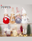 Nowy Śliczne Anioł Plush Doll Christmas Dekoracji Zawieszka Kreatywne Ozdoby Choinkowe Świąteczne Dekoracje Dla Domu Navidad