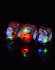 LED Boże Narodzenie bransoletka świecące bransoletka Santa snowman klaskać pierścień Boże Narodzenie Dostarcza zabawki Ozdoby Xm