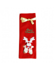 2019 Boże Narodzenie Dekoracje Dla Domu Butelka Wina Torba Pokrywa Santa Claus Deer XMAS Kuchnia Navidad Decor Nowy Rok Ozdoba