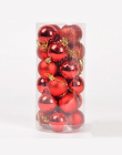 24 sztuk/partia Christmas Tree Decor Ball Cacko Wiszące Xmas Party Ozdoba ozdoby dla Domu dekoracje Na Boże Narodzenie 3 cm