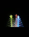 Wesołych DOPROWADZIŁY Kolor Zmienia Mini Christmas Xmas Drzewo Tabeli Domu Party Decor Charm Spadek Ozdoby 2018
