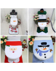 Boże narodzenie Ozdoby dla Domu Pokrywa Boże Narodzenie Sedes Snowman Pokrywa Pokrywa Toaletowy Xmas Natal Navidad Dekoracje