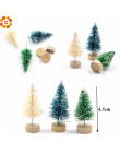 Nowość! 15 sztuk DIY Choinki 3 Kolory Małe Drzewa Sosnowego Mini Drzew Umieszczony W Pulpit Home Decor Dekoracje Świąteczne dzie