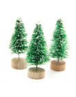 Nowość! 15 sztuk DIY Choinki 3 Kolory Małe Drzewa Sosnowego Mini Drzew Umieszczony W Pulpit Home Decor Dekoracje Świąteczne dzie
