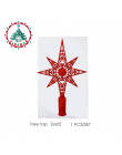 Inhoo Red Christmas Tree Top Dekoracje Gwiazdy Dla Domu Tabeli Cylinder Wystrój Domu Akcesoria Ornament Xmas Dekoracyjne Materia