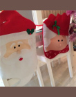 Santa Claus Pani Claus Cap Krzesło Obejmuje Christmas Dinner Tabeli Dekoracji dla Domu Krzesło Back Cover Decoracion Navidad