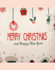 FENGRISE 45x45 cm Poszewka na Poduszkę Boże Narodzenie Dekoracje Dla Domu Santa Clause Christmas Jelenie Bawełna Pościel Obicia 