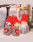 2018 Nowy Święty Mikołaj Boże Narodzenie Wiszące Ozdoby Szyszka Xmas Doll Prezent 3 sztuk/zestawów Drzewo Wisiorek Boże Narodzen