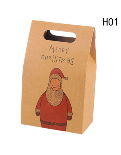 Torby papierowe Na Prezenty Retro Ełk Wzór Santa Claus Pakowanie Torby Na Prezenty Boże Narodzenie Wesele Małżeństwo Cukierki Co