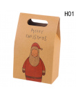 Torby papierowe Na Prezenty Retro Ełk Wzór Santa Claus Pakowanie Torby Na Prezenty Boże Narodzenie Wesele Małżeństwo Cukierki Co