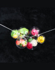 20 Sztuk/partia 4/5/6 cm Przezroczyste Otwarte Plastikowe Dekoracje Świąteczne Tress Ball Jasne Cacko Ornament Gift Present pole