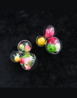 20 Sztuk/partia 4/5/6 cm Przezroczyste Otwarte Plastikowe Dekoracje Świąteczne Tress Ball Jasne Cacko Ornament Gift Present pole