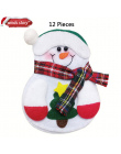 Dekoracje na boże narodzenie Snowman Kuchenne Stołowe Uchwyt torba 12 sztuk Party prezent Xmas ozdoba Boże Narodzenie dekoracje 