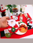 12 sztuk Świąteczne Dekoracje 2018 Sztućce Garnitur Silveware Posiadacze Porckets Noże Torba Snowman Obiad Świąteczne Dekoracje 