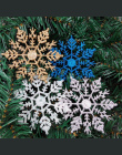 12 sztuk 10 cm Złota W Proszku Śniegu dla Xmas Uroczy Biały Christmas Tree Decor Xmas Party Wakacje Świąteczne Ozdoby Domu wystr