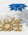 12 sztuk 10 cm Złota W Proszku Śniegu dla Xmas Uroczy Biały Christmas Tree Decor Xmas Party Wakacje Świąteczne Ozdoby Domu wystr