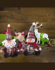 Cute Christmas Santa Claus Snowman Ełk Lalka Zabawki Wiszące Choinki Ozdoba Dekoracji dla Domu Xmas Party Nowy Rok Prezenty