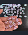 Ome CRLEY 50 sztuk 20mm Boże Narodzenie Płatki Śniegu Christmas Party Tabeli DIY Handmade Prezent Dostarcza Aplikacje Ślubne Dek