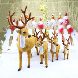 Nowy 1 sztuk 15/20/25 cm Łosia Pluszowe Symulacji Deer Xmas Nowy Rok Ozdoby Świąteczne Ozdoby Dla domu Christmas Gift