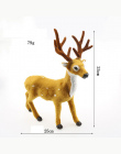 Nowy 1 sztuk 15/20/25 cm Łosia Pluszowe Symulacji Deer Xmas Nowy Rok Ozdoby Świąteczne Ozdoby Dla domu Christmas Gift